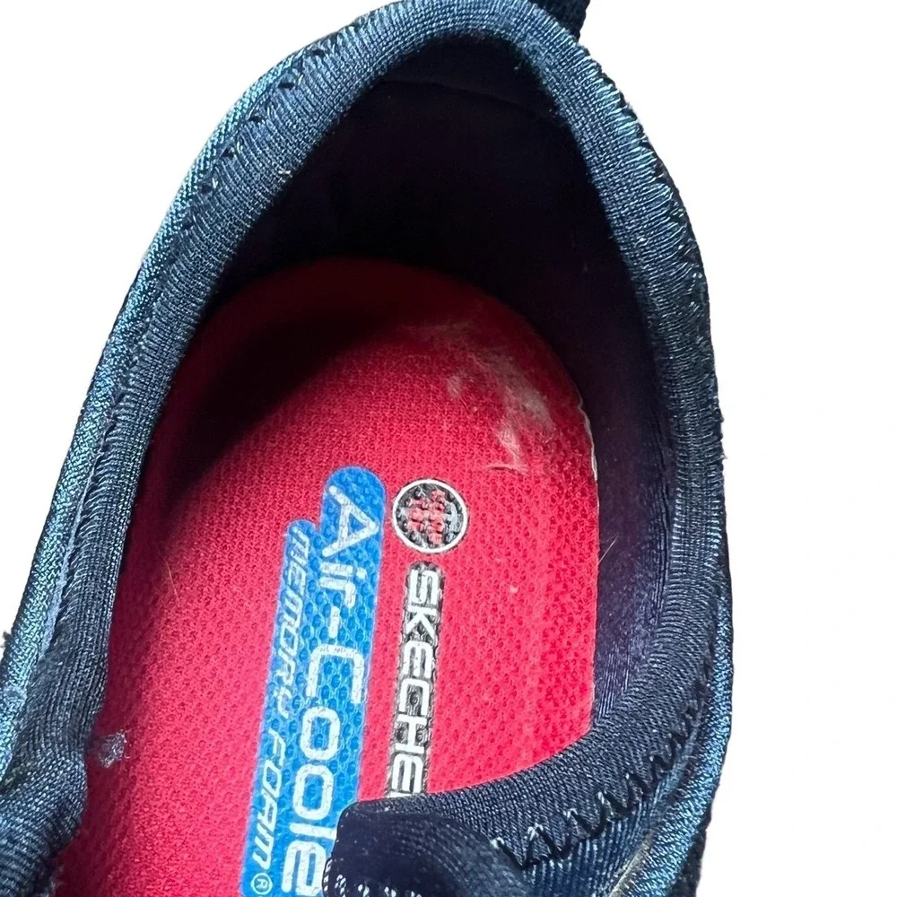 Skechers Womens Size 8 1/2 Work Shoes Steel Toe Safety Navy Blue Sneakers Safety